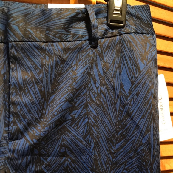 Coldwater Creek Blue & Black Ankle/Cropped Pants - Picture 7 of 8